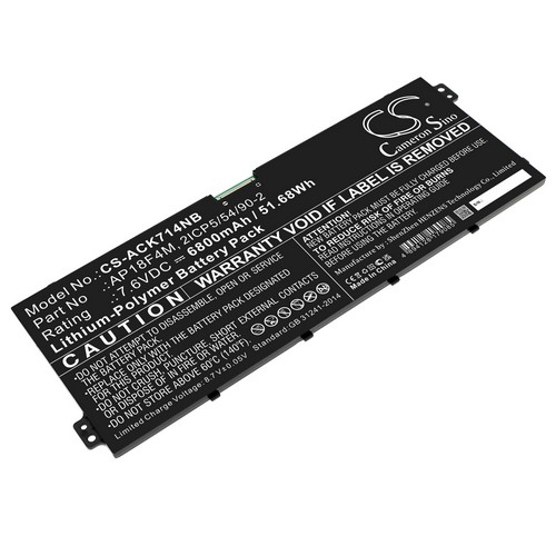 Replacement Battery for Acer AP18F4M KT.00404.001 2ICP5/54/90-2 Chromebook 714 CB714-1WT-53FX