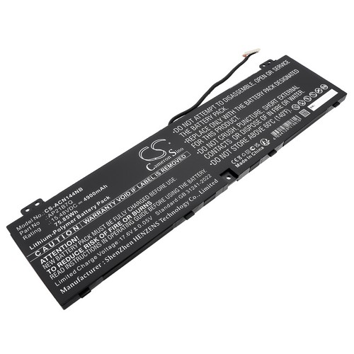 Replacement Battery for Acer AP21B7Q KT.00407.014 Nitro 14 (AN14-41) Nitro 14 AN14-41-R0CD Nitro 14