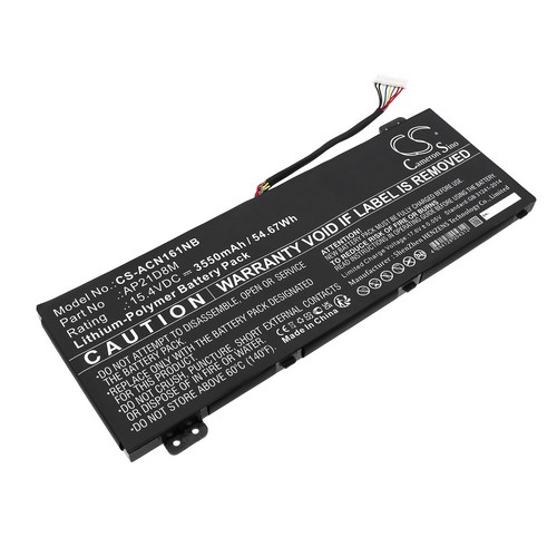 Replacement Battery for Acer AP21D8M KT.0040G.015 Nitro 16 AN16-51-74BV Nitro 16 AN16-51-78GX Nitro