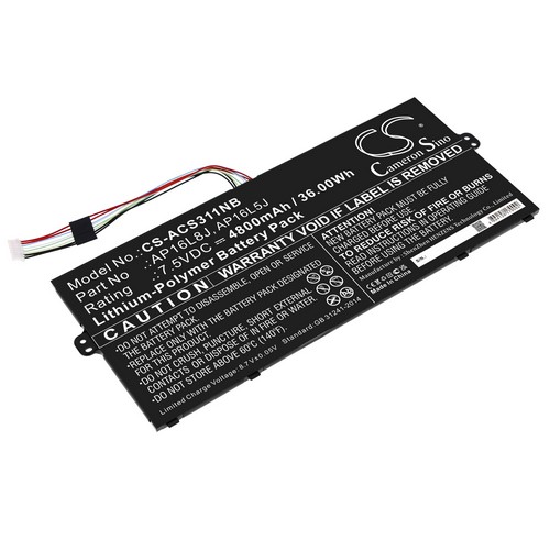 Replacement Battery for Acer AP16L8J KT.0020G.010 KT.00205.008 KT.00205.002 AP16L5J Chromebook Spin