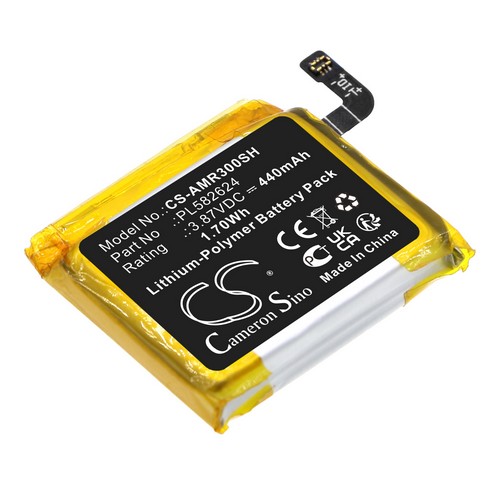 Replacement Battery for Amazfit PL582624 GTR 3 GTR 3 Pro A2040 A2039