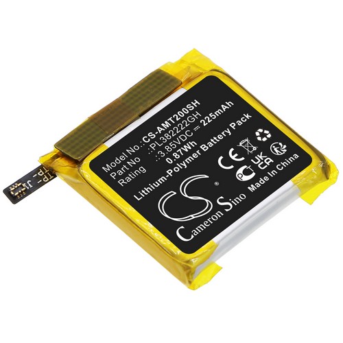 Replacement Battery for Amazfit PL382222GH POP Bip U A2009 A2017