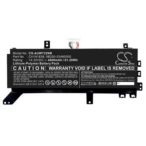 Replacement Battery for Asus C41N1838 0B200-03460000 ProArt StudioBook Pro X StudioBook 17 W730G2T