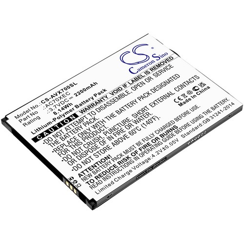 Replacement Battery for Archos AC70XEC 70 Xenon 70 Xeon Color