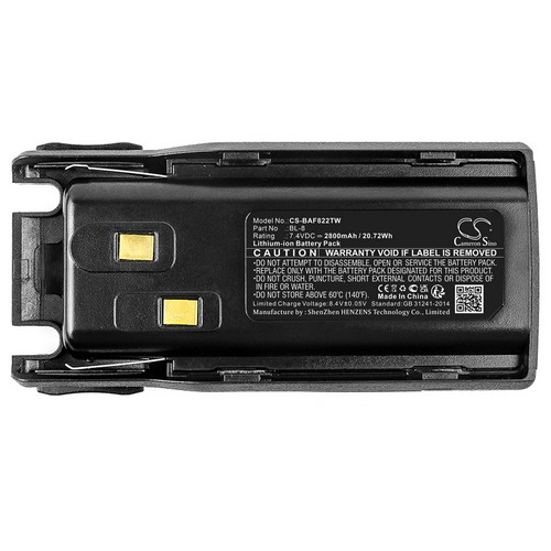 Replacement Battery for Baofeng BL-8 UV-82 UV-8R UV-82X UV-82C UV-98D UV-8D UV-Q5 UV-82L UV-82HP