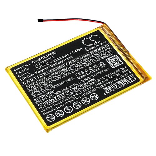 Replacement Battery for Bookeen JL315889PL CYBFT1F-BK Cybook Muse HD