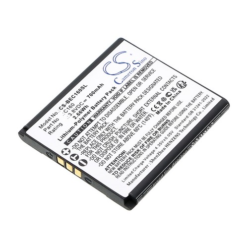 Replacement Battery for Bea-fon C160 C160 C160 Schwarz