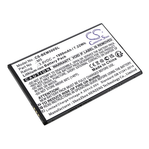 Replacement Battery for Bea-fon M5 M5 M5_EU001B M5 Premium
