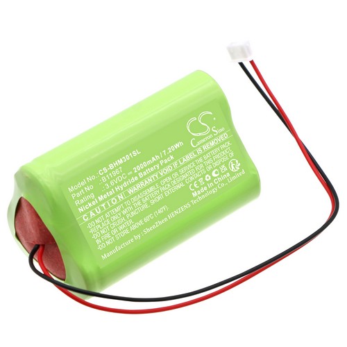 Replacement Battery for Bacharach B11967 Medigas PM 3010 N2O Monitor