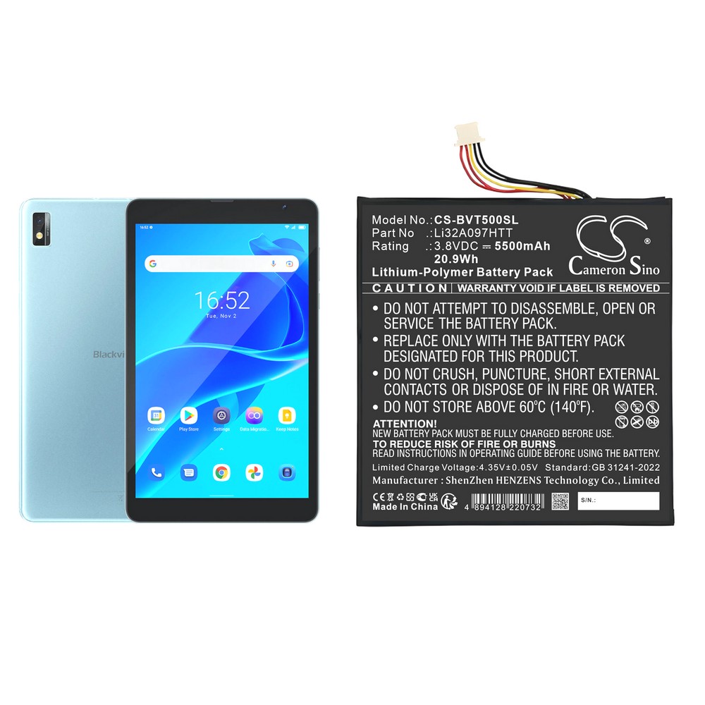 Replacement Battery for Blackview Li32A097HTT 3210099 Tab 5 Tab 6