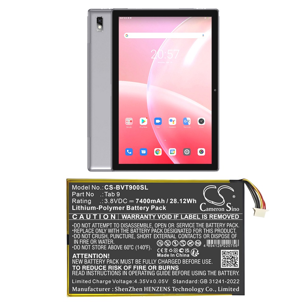 Replacement Battery for Blackview Tab 9 Tab 9 10.1Inch