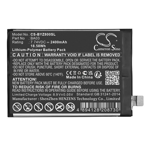 Replacement Battery for VIVO BA03 IQOO Z8