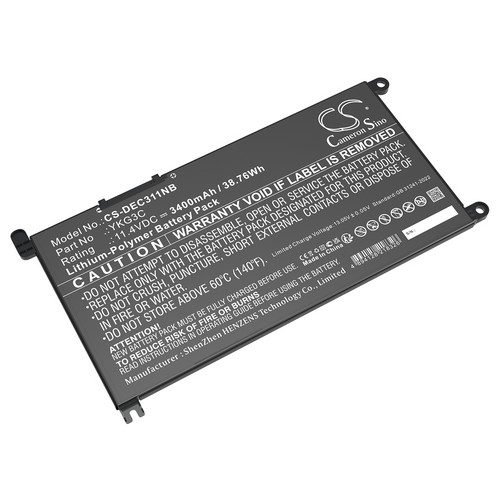 Replacement Battery for DELL 0YKG3C RF9H3 YKG3C Chromebook 3110 Chromebook 3110 2-in-1