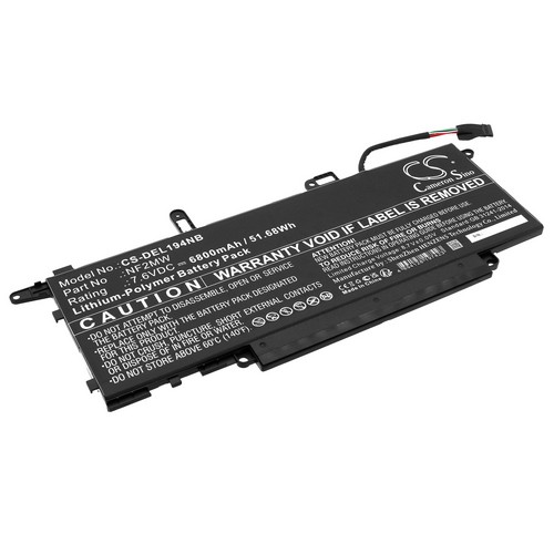 Replacement Battery for DELL 02K0CK 0C76H7 0CHWV6 11P1P 41M98 7146W 85XM8 8W3YY C7P81 GJD1V NF2MW