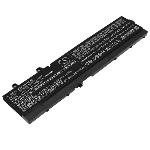 Replacement Battery for DELL NWDC0 RCVVT X26RT Precision 7670