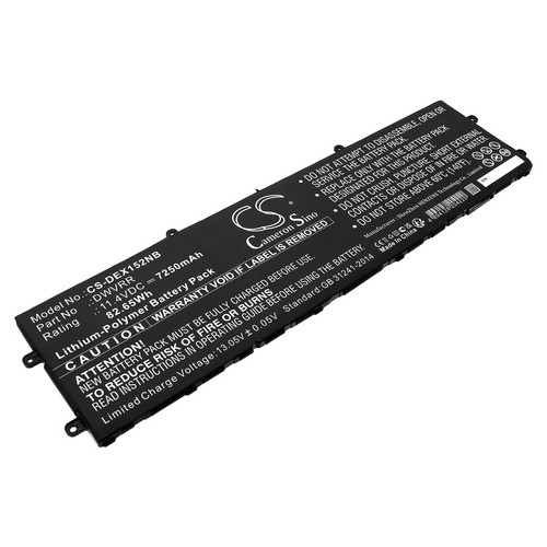 Replacement Battery for DELL DWVRR NR6MH X15 R2 WNR2X15CTO40S X15 R2 NAHMX15R2_H90E X15 R2