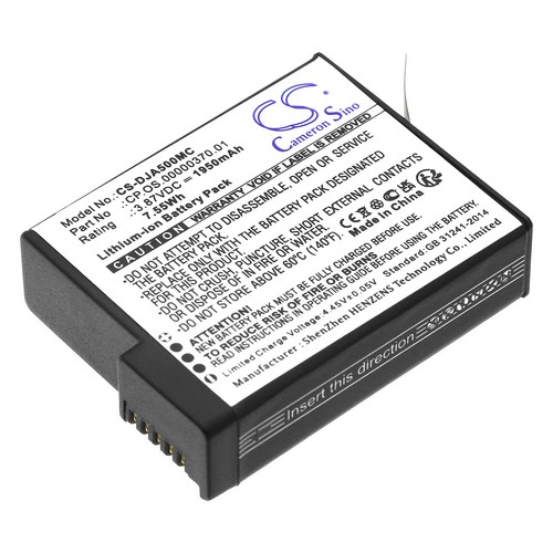 Replacement Battery for DJI CP.OS.00000370.01 BCX204-1950-3.87 CP.OS.00000441.01 Osmo Action 5 Osmo