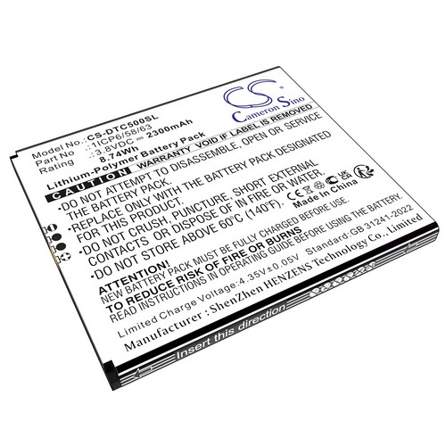 Replacement Battery for DATECS 1ICP6/58/63 BlueCase 50 BluePad 5500 Plus