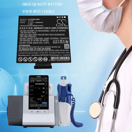 Replacement Battery for Edan 01.21.064397 ID1028 iM3s Monitor