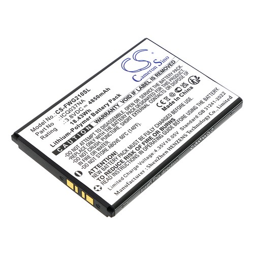 Replacement Battery for Franklin ICQ037NA A50 JEXtream RG2100