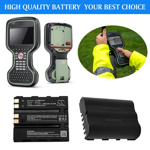 Replacement Battery for Leica 799190 GEB331 GEB333 GEB334 GEB363 GEB364 CS20 CS20 Controller CS20