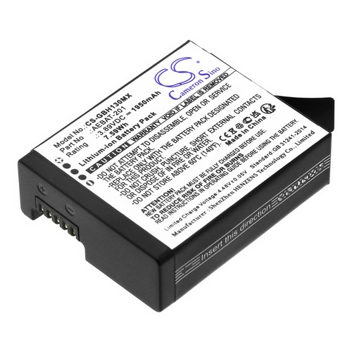 Replacement Battery for GoPro AEBAT-201 CAAGPO1912 CPSS1B Hero 13