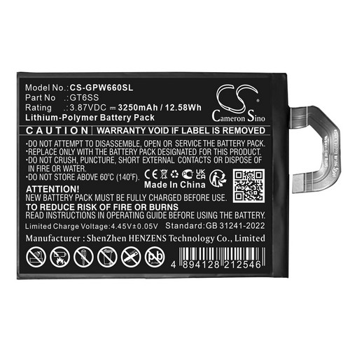 Replacement Battery for Google GT6SS Pixel Fold