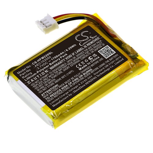 Replacement Battery for HiFiMAN AEC103550 R2R2000