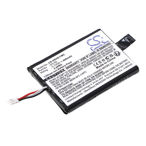Replacement Battery for Hikvision DV-02 DS-MH611 iDS-TCO100F