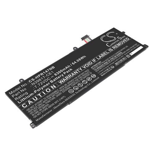 Replacement Battery for HP HSTNN-WB0F N39817-2C1 N39817-2D1 N39817-CE1 N39817-CF1 N39857-005