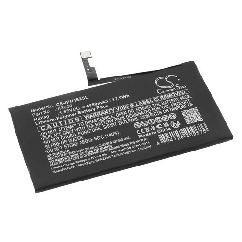 Replacement Battery for Apple A3039 iPhone 15 Plus