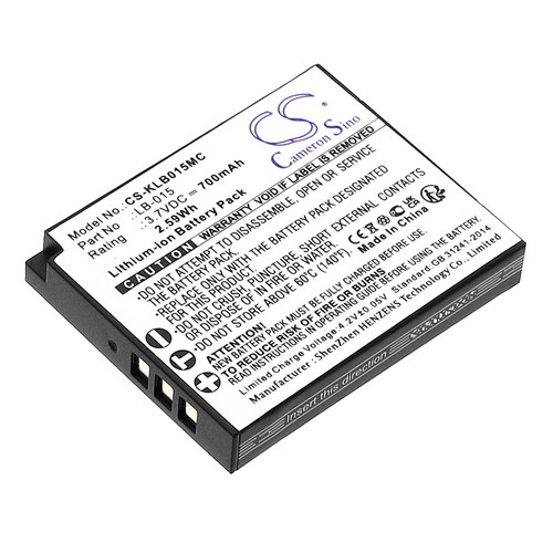Replacement Battery for KODAK LB-015 WPZ2