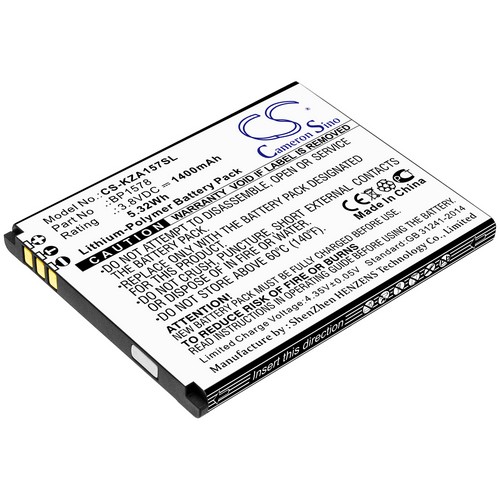 Replacement Battery for Kazuna BP1578 eTalk 4G KAZ-F019 KAZ-F019PP eTalk KAZF019PP 440G KAZ-F119