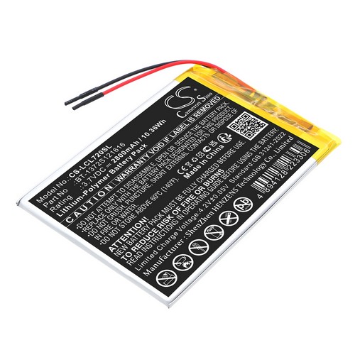 Replacement Battery for Logicom BT-1372S121616 La tab 72