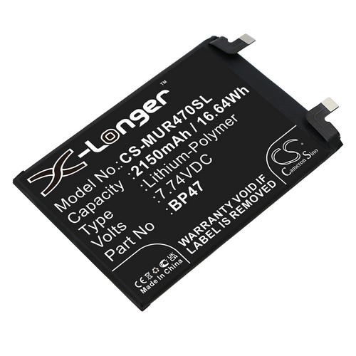 Replacement Battery for Xiaomi BP47 Redmi Note 11 Pro+ 21091116UC 21091116UG Redmi Note 11i