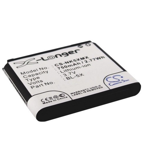 Replacement Battery for Nokia BL-5X 8800 8801 8800 Sirocco