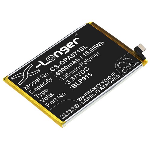 Replacement Battery for OPPO BLP915 A57 5G A57 5G 2022 PFTM20