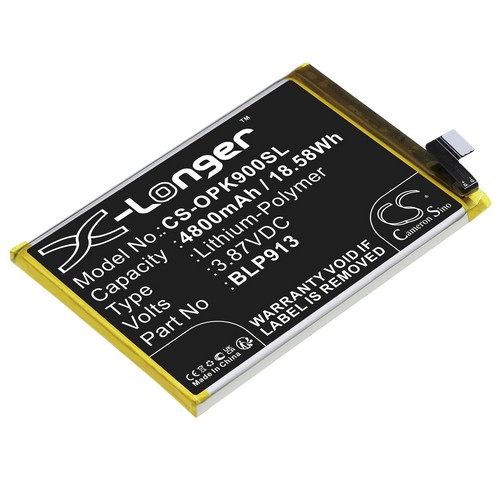 Replacement Battery for OPPO BLP913 K9X K9x 5G 2021 PGCM10