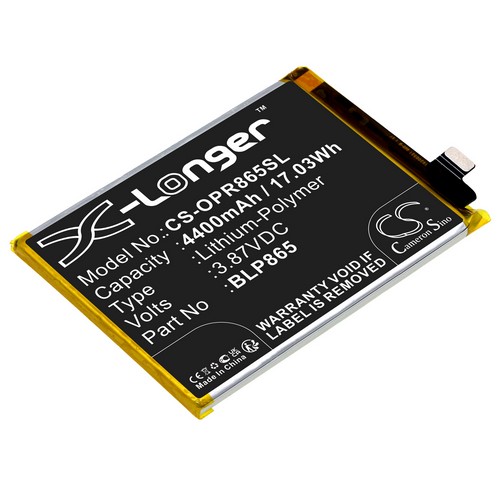 Replacement Battery for OPPO BLP865 K9 Pro K9 Pro 5G K9 Pro 5G 2021 Standard Edition PEYM00 K9 Pro