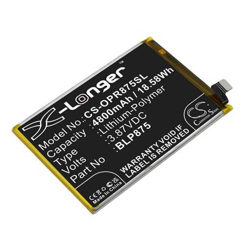 Replacement Battery for OPPO BLP875 Realme Q3s Realme Narzo 50 RMX3286
