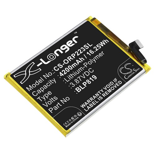 Replacement Battery for OPPO BLP819 Reno6 4G CPH2235 Reno 5Z 5G 2021 CPH2211 A95 5G 2021 PELM00 F19