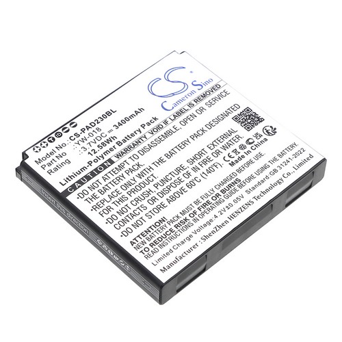 Replacement Battery for Pax YW-018 D230
