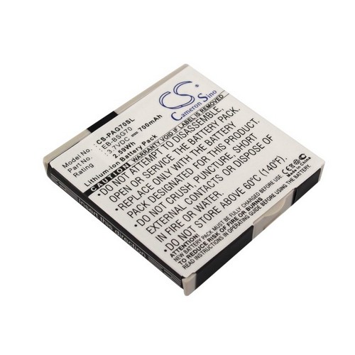 Replacement Battery for Panasonic EB-BSG70 EB-BSG70EU B00121VPI2 G70