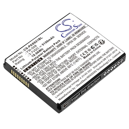 Replacement Battery for Pax YW-008 A920 Pro