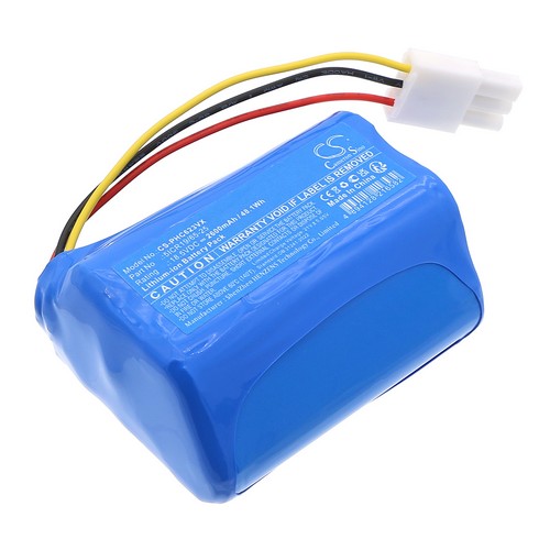 Replacement Battery for Philips 5ICR19/65-25 FC6231 FC6232 FC6331