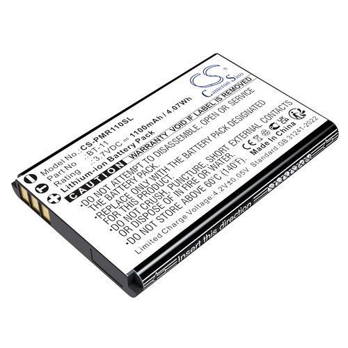 Replacement Battery for Pliant BT-11 BT-11-PT MicroCom M 900MHz MicroCom M Beltpacks