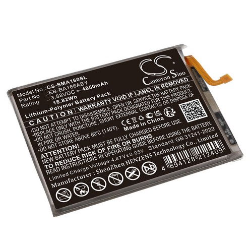 Replacement Battery for Samsung EB-BA166ABY Galaxy A16 5G SM-A166B SM-A166B/DS SM-A166E SM-A166E/DS
