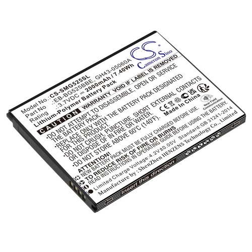 Replacement Battery for Samsung EB-BG525BBE GH43-05060A Galaxy XCover 5 2021 SM-G525F SM-G525F/DS