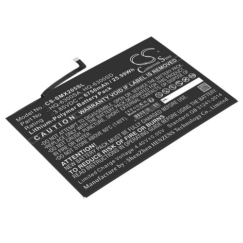 Replacement Battery for Samsung HQ-6300SA HQ-6300SD Tab A8 10.5 SM-X200 SM-X205