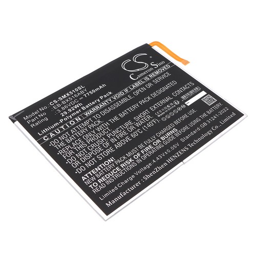 Replacement Battery for Samsung EB-BX516ABY GH82-32744A Galaxy Tab S9 FE SM-X510 SM-X510N SM-X516